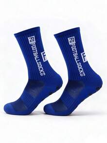 1/5 Pairs Men's Anti-Slip Sports Socks, Rubber Sole Grip Points, Non-Slip Football Socks, For Fitness, Soccer, Training & Daily Wear - Multicolor - View 10