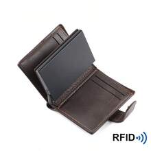 Dompet Multifungsi Pria RFID Baru, Pengeluaran Kartu Otomatis, Slot Kartu Ganda, Klip Uang - MultiWarna - View 5