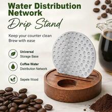 51/53/58mm Espresso Powder Sieve 2pcs, With Wooden Storage Box, Suitable For Portafilter, Stainless Steel Reusable Filter, Prevent Channeling, Espresso Machine Replacement Parts - Multicolor - View 2