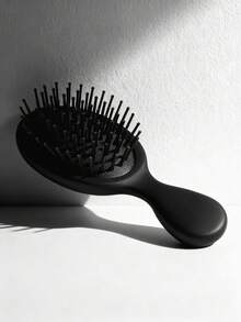 2pcs/1pc Black Pneumatic Hair Brush, Fine Nylon Bristles With Ball Tips, Elastic Base, Suitable For Scalp Massage, Effectively Reduces Frizz And Enhances Hair Volume, Minimalist Design, High-End Professional Hair Care Tool, Unisex, Suitable For Daily Use In Summer - Air Cushion Comb - View 4