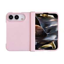 keshengtai Solid Color Phone Case With Hinge Protection, Hard PC Back Plate Protective Cover, Compatible With IPhone Duo - Pink - View 3
