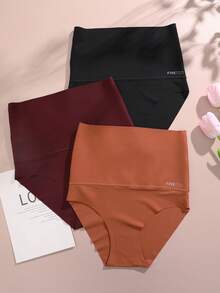 FINETOO 3pcs Women High Waist Seamless Shaping Briefs, Size Small - Multicolor - View 7
