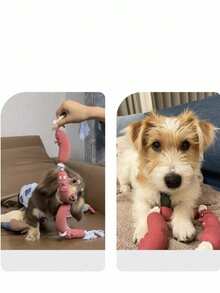 1pc Dog Pet Toy, Dog Puzzle Toy, Training Toy, Chewing Stick, Dog Chew Rope Toy, Latex Material, Boredom Relief Self-Entertainment Gadget, Suitable For Large, Medium And Small Dogs - Multicolor - View 5