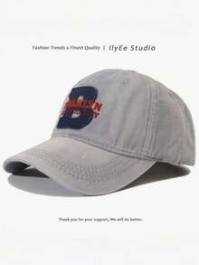 2026 Autumn/Winter New Vintage Washed Distressed Baseball Cap, Brooklyn New York Letter Patch Dad Hat, Unisex Adjustable Streetwear Cap - BROO Baseball Cap - View 10