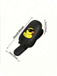 Car Sun Visor Glasses Clip, Cute Yellow Duck Fashion Glasses Magnetic Eyewear Holder, Multifunctional Ticket & Card Clip For Car Interior - A - View 5