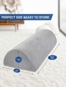 1 Pack Memory Foam Crescent-Shaped Leg Pillow, Adjustable Knee & Ankle Support Cushion, Side-Sleeping Wedge Leg Pillow, Provides Comfortable Support For Back, Hips And Legs, Suitable For Pregnancy Rest, Sofa Use, Office Nap, Travel, Perfect Gift For Moms, Nurses, Elderly, Athletes And Running Enthusiasts - Multicolor - View 11