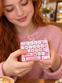 25-Key Mini Mechanical Keyboard Keychain In 4 Colors, Creative Keyboard Bag Pendant, Backpack Charm, Key Ring Holder,It Is The Best Gift For A Friend. - Multicolor - View 8