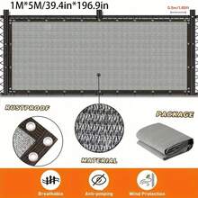 1pc Outdoor Wall-Mounted Privacy Screen, Garden Windproof Sunshade & Light Blocking Fence, Garden Decor - 1 Outdoor Barrier - View 44