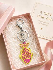 Cute Creative Fish-Shaped Minimalist Can Opener With Keychain, Can Opener, Lid Opener, Multi-Function Keychain And Bottle Opener - View 5