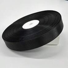 2cm 淡粉色緞面緞帶 100碼/91米 大捲裝 緞帶織帶 花卉禮品包裝 節日裝飾 DIY 緞面蝴蝶結 緞帶場景布置綁帶 - 1件 黑色 - 查看 9