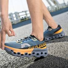 EDIXIM Men's Lightweight Shock-Absorbing Running Shoes, 2026 Autumn New Breathable Mesh Road Running Sneakers - Blue - View 11