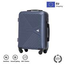 W WINGS Travel Suitcase Set 3 Pcs | Cabin, Medium And Large Hard Shell Luggage With TSA Lock, Telescopic Handle And Wheels - Navy Blue - View 11