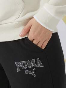 Puma Pantalones de vestir anchos de tiro alto con pliegues, estilo casual, fluidos y largos para mujer - Negro - Ver 8