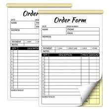 1 Pack Carbonless White & Yellow 2-Ply Receipt/Invoice Book, Suitable For Small Business Note Pads, Orders, Receipts, Invoices, For Business, School And Back To School - A - View 1