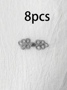 2/5/8pcs Silk Thread Dragonfly Pattern Chinese Cheongsam Frog Buttons, Vintage Handmade Knots, Traditional Chinese Craft, Handmade Curtain Buttons, Clothing & Accessories Decoration - Multicolor - View 12