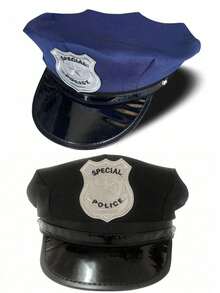 1pc Or 2pcs Unisex Embroidered Captain Hat Police Hat Octagonal Flat Top Hat, Uniform Prop Captain Hat, Suitable For Party Accessories Halloween Essential - A - View 15