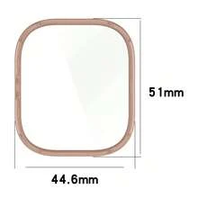 Protective Film Case Compatible With Xiaomi Watch 4 Smart Watch, Anti-Scratch Protective Film Frame Cover, PC Material Shell + Tempered Glass Full Protection - Compatible With Redmi Watch 4 - View 6