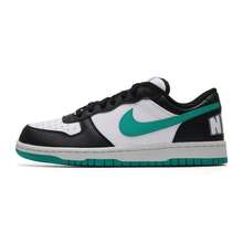 Nike Big Low Comfortable Versatile Low-Top Sneakers Men's Multi-Color - Black, White and Green - View 5