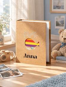 Personalized Fanily Photo Album, Embroidered Memory Book, Custom Girl Keepsake Album, Floral Shower Gift, Nursery Decor, Personalized Album, Photo Album, Memory Book, Embroidered Album, Keepsake, Girl Gift, Butterfly Album, Floral Photo - Multi-color - Kids' Growth Photo Album - View 3