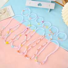 24-Grid Candy Beaded Beads Accessories Jewelry Material Box, DIY Creative Making Phone Chain Bracelet Earrings Jewelry Accessories Material, Creative Gift - Multicolor - View 8