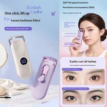 1pc 400mAh Rechargeable Mini Portable Eyelash Curler, Portable Electric Eyelash Curler, USB Charging Eyelash Curler, Beauty Accessory For Home And Travel - View 10