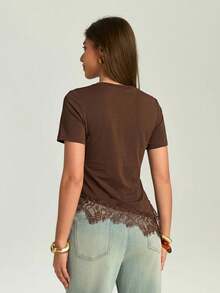 Women T-Shirts - Khaki - View 2