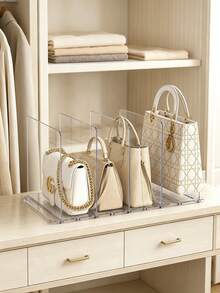 2pcs Clear Acrylic Storage Boxes, Pull-Out Drawer Design, Easy Access, Space-Saving, Suitable For Wardrobe, Kitchen Countertop, Bathroom, Crystal Style Handle, Transparent Visible Storage, Practical Home Gift - Multicolor - View 12