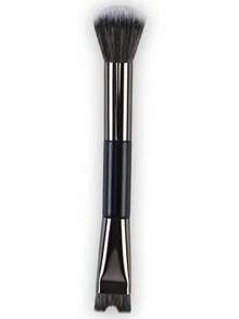 Dual-Ended Makeup Brush Set, Angled Foundation & Contour Brush, Blush, Nose Contour, Highlighter, Multi-Function Tool, Soft Synthetic Bristles, Suitable For Blending & Shaping, Home, Salon, Travel Use, Gift For Women, Girls, Makeup Enthusiasts, Valentine's Day, Mother's Day - Multicolor - View 14