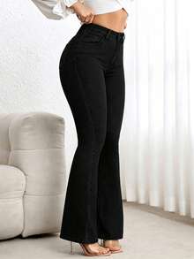 Women Jeans - Black - View 7