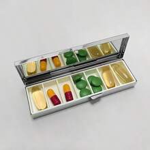 1pc Vintage Poison & Antidote Cute Pill Box - Adorable Medicine Container, 7-Day Weekly Storage Box, Vitamin Organizer, Jewelry Box - As Shown - View 5