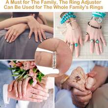 Transparent Invisible Ring, Small Size, Comes With Multi-Functional Transparent Ring Adjustment Tool. The Ring Is Made Of Elastic Material, Size Adjusted By Spring Wire Wrapping. Multiple Sizes Suitable For Different Ring Diameters And Styles, Prevents Ring Slipping. - B - View 4