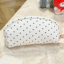 1pc Cute Polka Dot Pencil Case, Large Capacity Multi-Layer Stationery Storage Bag With Smooth Zipper And Portable Handle, Spacious Pen Pouch, Suitable For Students, School, Office, Travel, Back To School Gift - Pencil Case - View 8