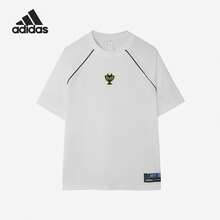 Adidas Authentic 中性經典圓領短袖T恤 KG8944 - 白色 - 查看 1