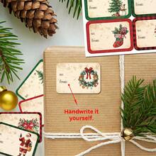 90pcs/15sheets Christmas Name Gift Labels Stickers - Santa Claus, Snowman & Holiday Patterns Self-Adhesive Labels, Suitable For Gift Boxes, Gift Bags And Party Gift Decoration, Christmas Party Supplies - Multicolor - View 6
