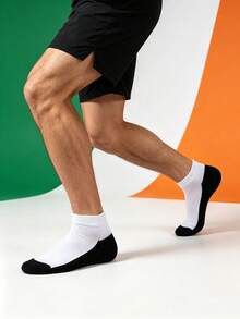 1/5/10 Pairs Men's Colorblock Short Socks, Casual Everyday Home Socks, Simple & Comfortable - Multicolor - View 5