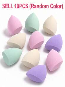 50PCS/30PCS/20PCS/10PCS/5PCS/1PC Super Soft & Bouncy Makeup Sponge, Dual-Use Dry/Wet Foundation Makeup Sponge, High Rebound Soft Makeup Sponge, Expands When Wet, Fine & Skin-Friendly, Helps Reduce Powder Absorption And Foundation Waste; Suitable For Foundation, Concealer, Loose Powder, Blush And Other Makeup, Pointed Design For Precise Application Around Eyes, Nose Wings And Other Detail Areas, Rounded Surface For Quick Large Area Foundation Application - Multicolor - View 10