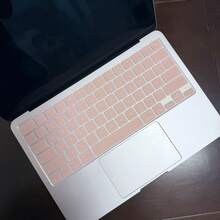 SDYIGOE 1pc English Peach Pink Keyboard Cover, EU And US Layout, Compatible With MacBook Neo 13-Inch (A18) Pro 2026 A3404 256GB 512GB With Touch ID, Comfortable Touch, Anti-Stain, Precise Fit - View 3