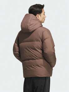 Adidas Men's PUFFY DOWN JKT Thick Down Jacket - Short KC5945 - Brown - View 4