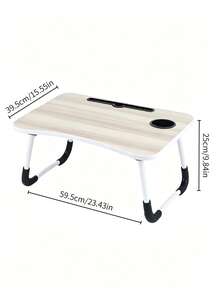 Foldable Laptop Bed Desk, Portable Lap Table With Cup Holder, Tablet Slot & Storage Drawer, Non-Slip Foldable Legs, Lightweight Space Saving, For Work, Reading & Breakfast On Bed, Sofa, Floor, Ideal For Students & Office Workers - Multicolor - View 11