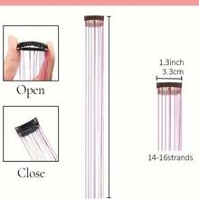12pcs Women's Deep Purple Laser Glitter Hair Clips, Decorative Hair Accessories For Party, Music Festival, Cosplay, Daily Styling With Shiny Atmosphere - Multicolor - View 8