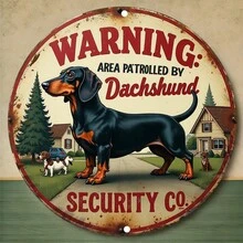 2D 1pc Black Dog Warning Wooden Sign, Suitable For Yard Wall Decor, Fence, Garage, Indoor Wall Decoration, Great Gift/No Electricity Required - TM59 - View 8