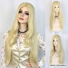 Multicolor Long Curly Wavy Synthetic Wigs For Women - Heat Resistant Cosplay Party Daily Hairpieces For Halloween Dress‑Up - Multicolor - View 12