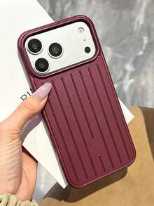 Upgraded Anti-Slip Textured Frame, Matching Pink Dimela Luggage And Phone Case. Compatible With Apple 17 Pro Max Phone. Matte Anti-Drop Protection, 16 Pro Lens Full Coverage Design, 15 Pro Max Premium Protective Case. - Cherry Red - View 2