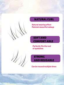 120 Pcs Eyelash Extension Soft Delicate And Natural Lncluding Lower Eyelashes Glue-Free False Eyelashes Easy To Wear And Suitable For Beginners Suitable For Asian Faces - View 6