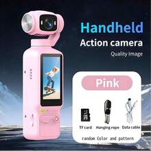 4K High Definition Pocket Camera, With 1.97-Inch Display, 180° Manually Adjustable Flip Lens, Built-In Fill Light - Supports 4K Video Recording, Includes 32GB Memory Card, 1800mAh Battery, Auto Focus, Suitable For Outdoor Sports And Video Recording - View 11