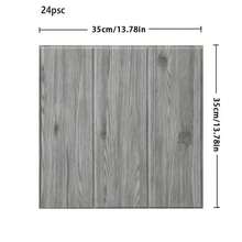 Modular 35*35cm Panels. 24 Pieces Cover Approx. 3㎡. Easy DIY Installation. Flexible For Corners And Edges. Ideal For Accent Walls, Wainscoting And Stove Surrounds, Creating A Warm Gentle Texture. - Decorative Wall Panel - View 18
