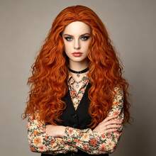 Multicolor Long Curly Wavy Synthetic Wigs For Women - Heat Resistant Cosplay Party Daily Hairpieces For Halloween Dress‑Up - Multicolor - View 15