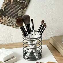 1pc Nordic Style Iron Art Metal Makeup Brush Holder Pen Pot Multi-Functional Stationery Box - View 3