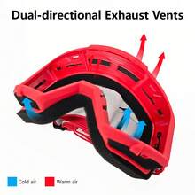 1pc Outdoor Adventure Sports Goggles, Windproof Dustproof Sandproof MX Glasses, Comfort Fit Riding Eyewear For Motocross, MTB, ATV And Bicycle Racing - Multicolor - View 5