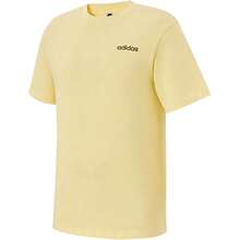 Adidas Authentic Summer Unisex Crew Neck Knit Classic Breathable Short Sleeve T-Shirt JL9651 - Kuning - View 5